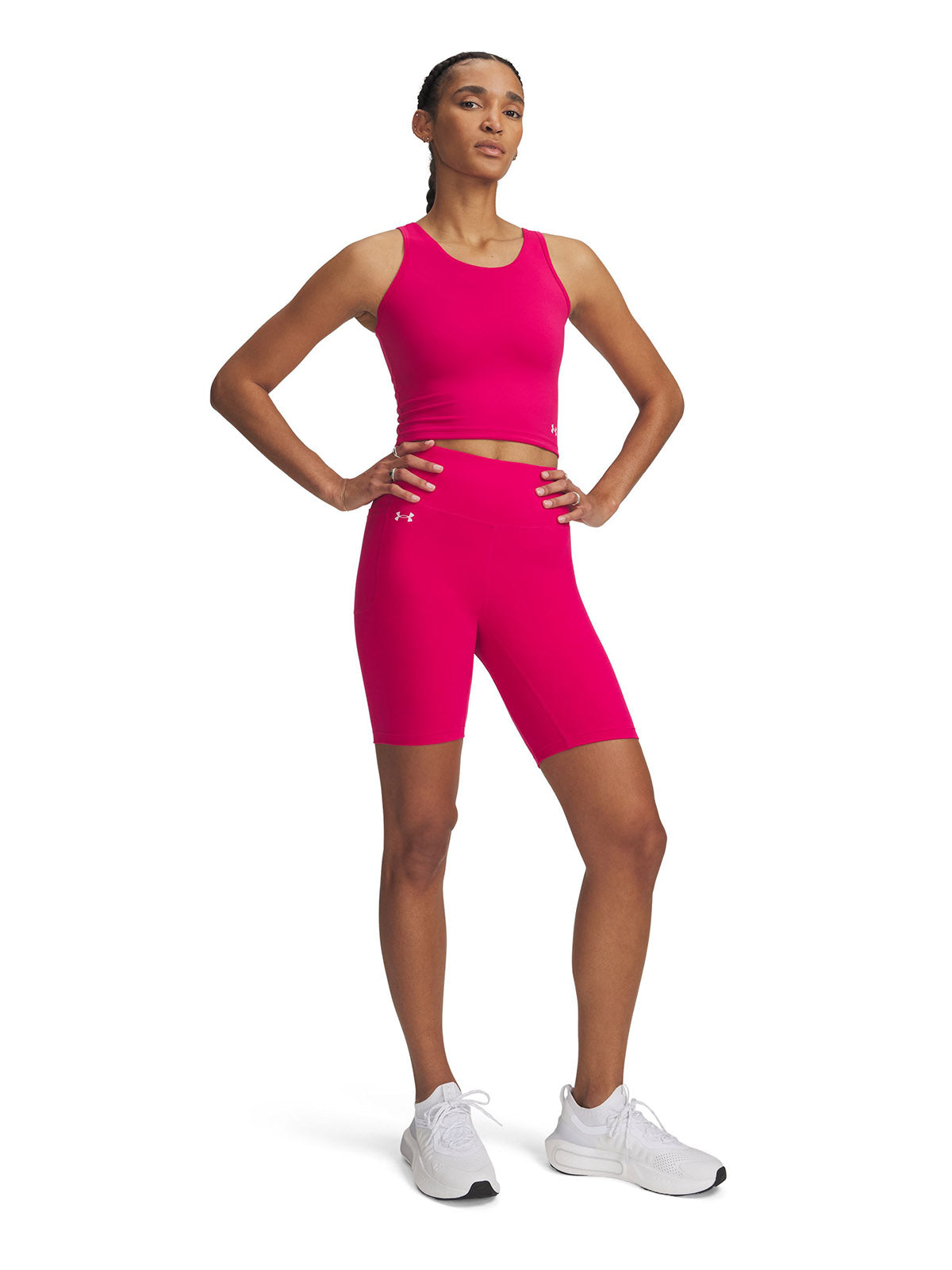 Calzas Under Armour motion bike shorts morado para mujer