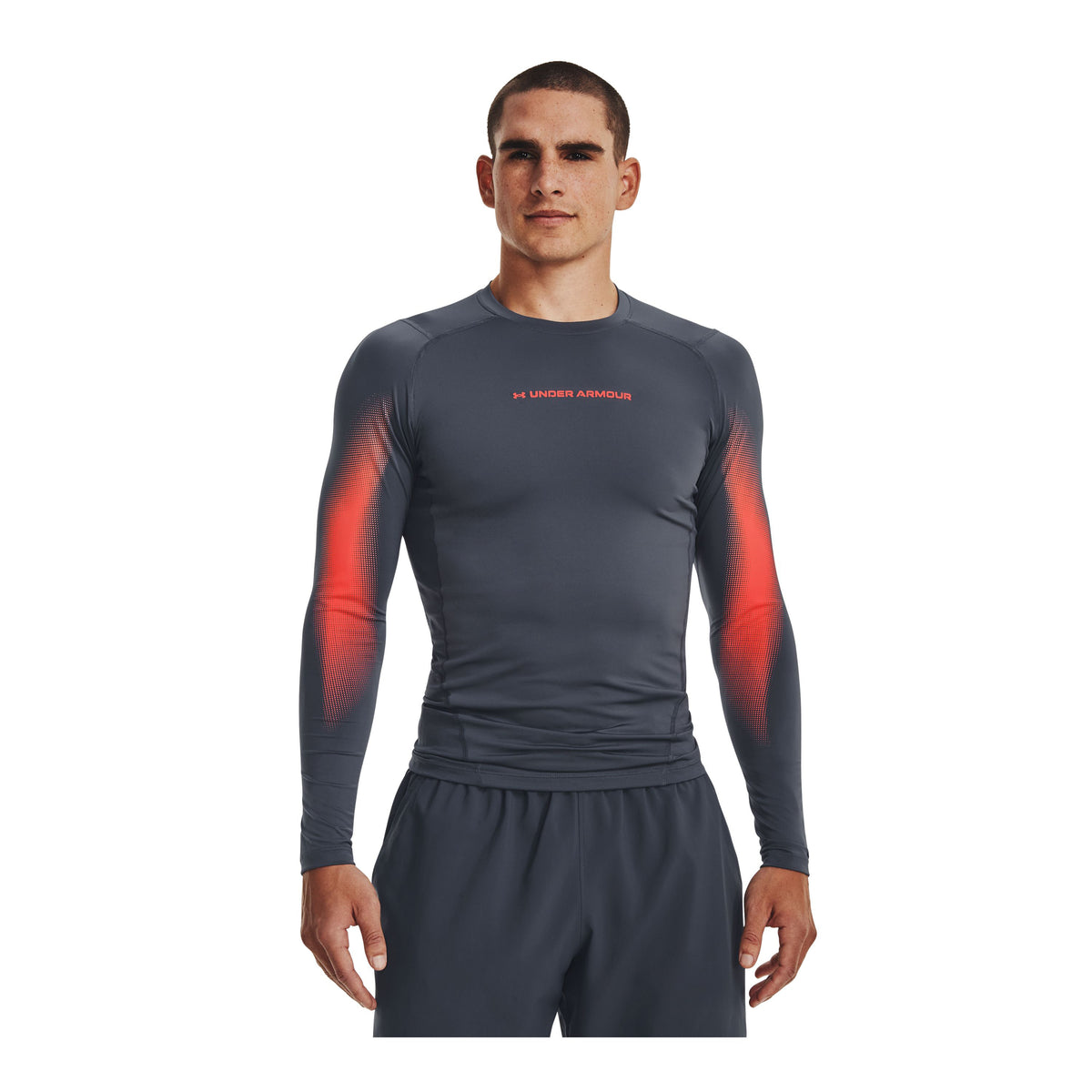 Polera manga larga HeatGear® Armour para hombre