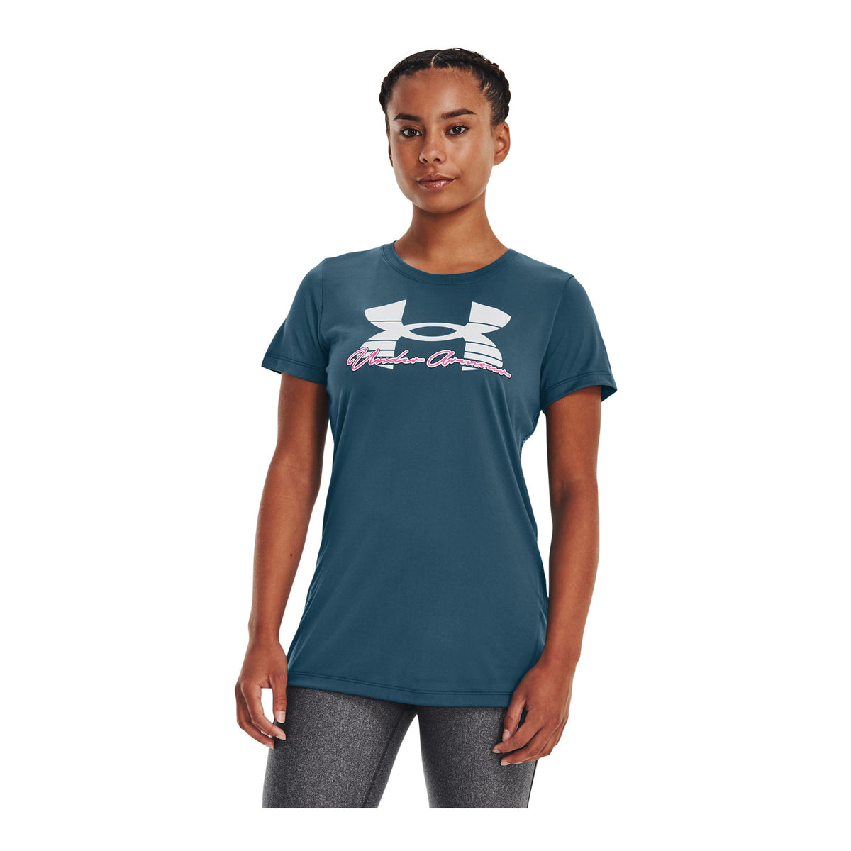 Polera manga corta  UA Tech™ Script para mujer