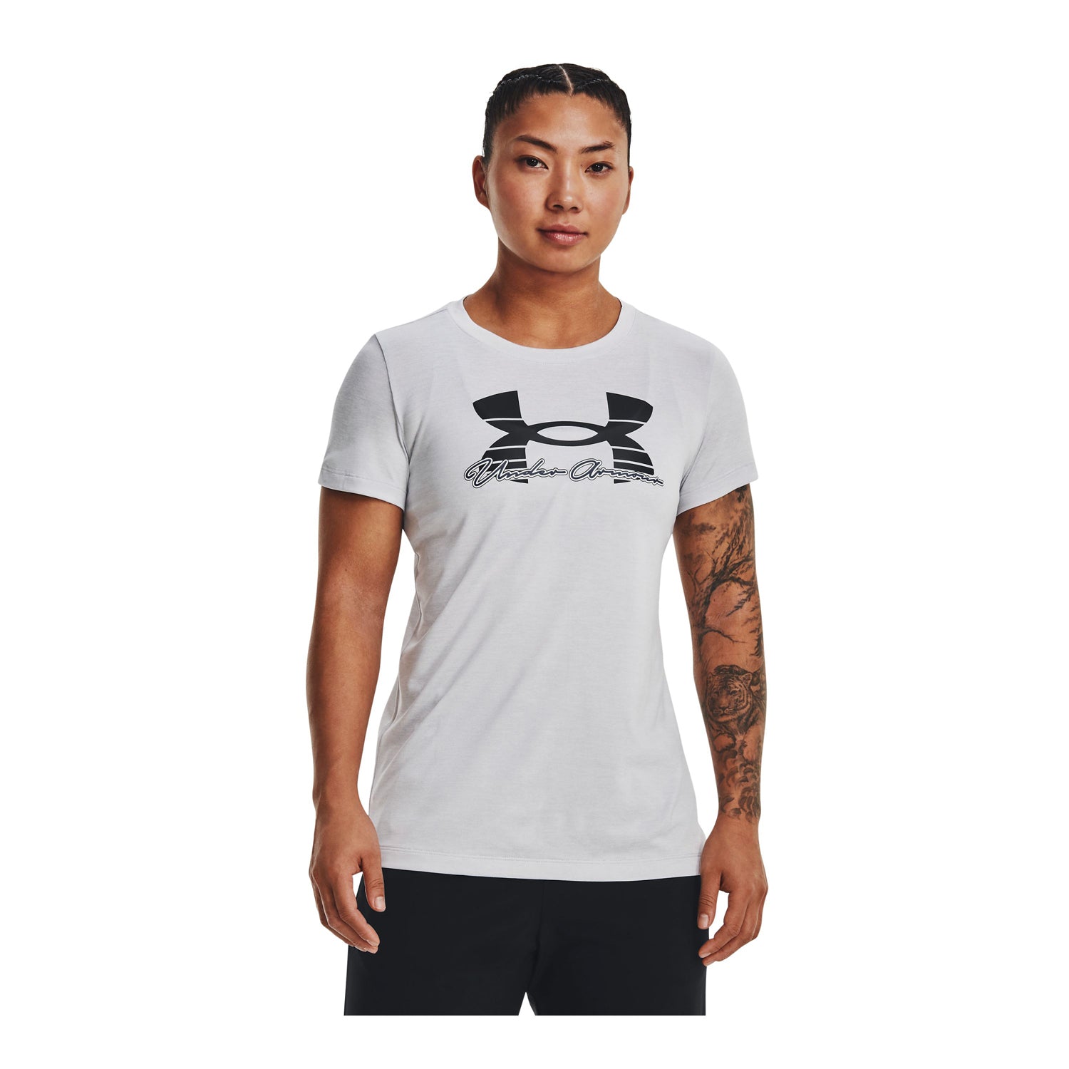 Polera manga corta  UA Tech™ Twist Script para mujer