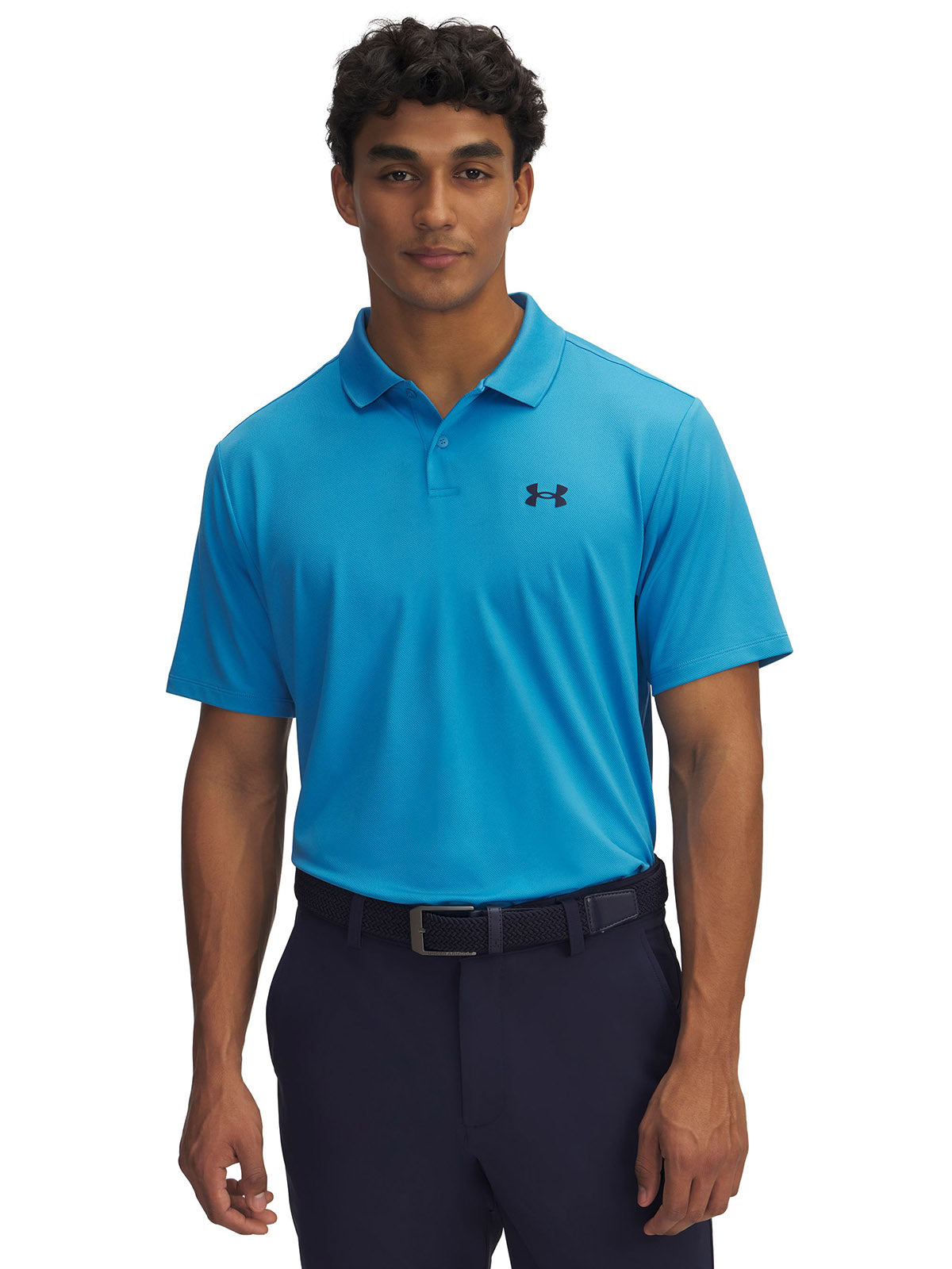 Polera manga corta Under Armour matchplay azul para hombre