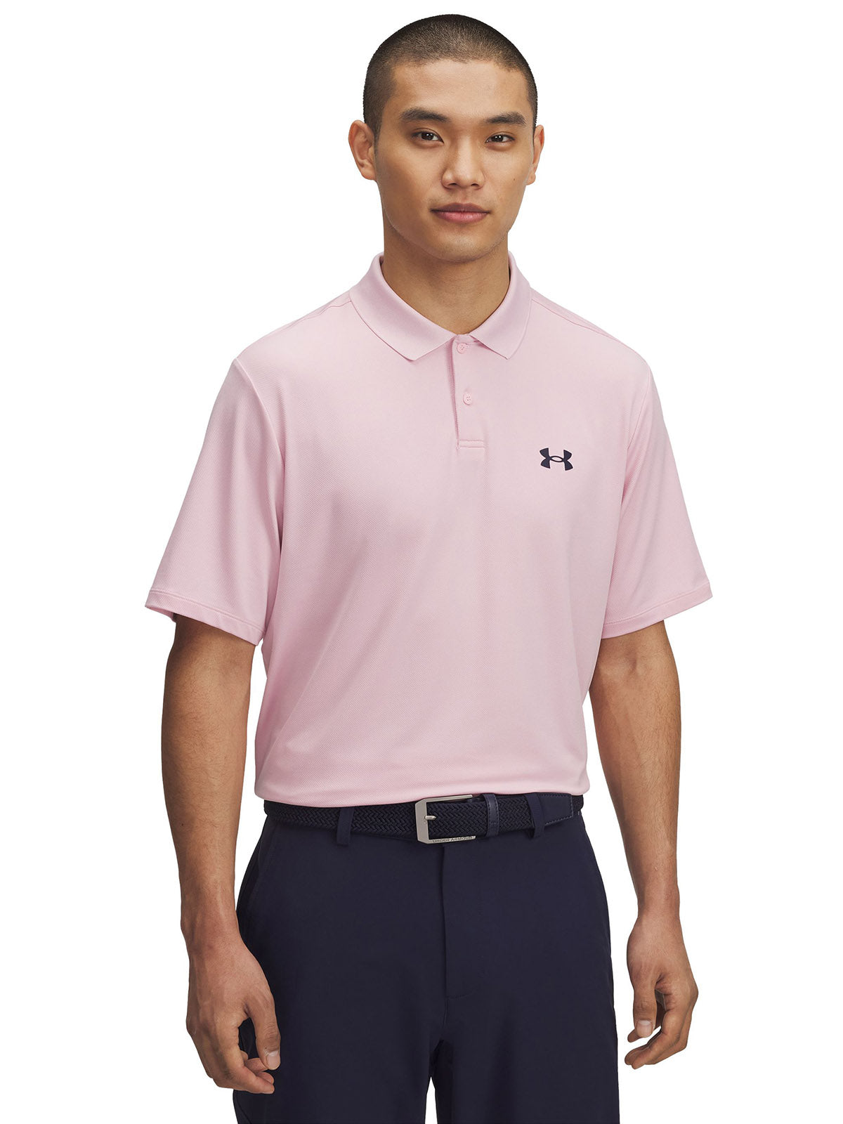 Polera manga corta Under Armour matchplay rosado para hombre