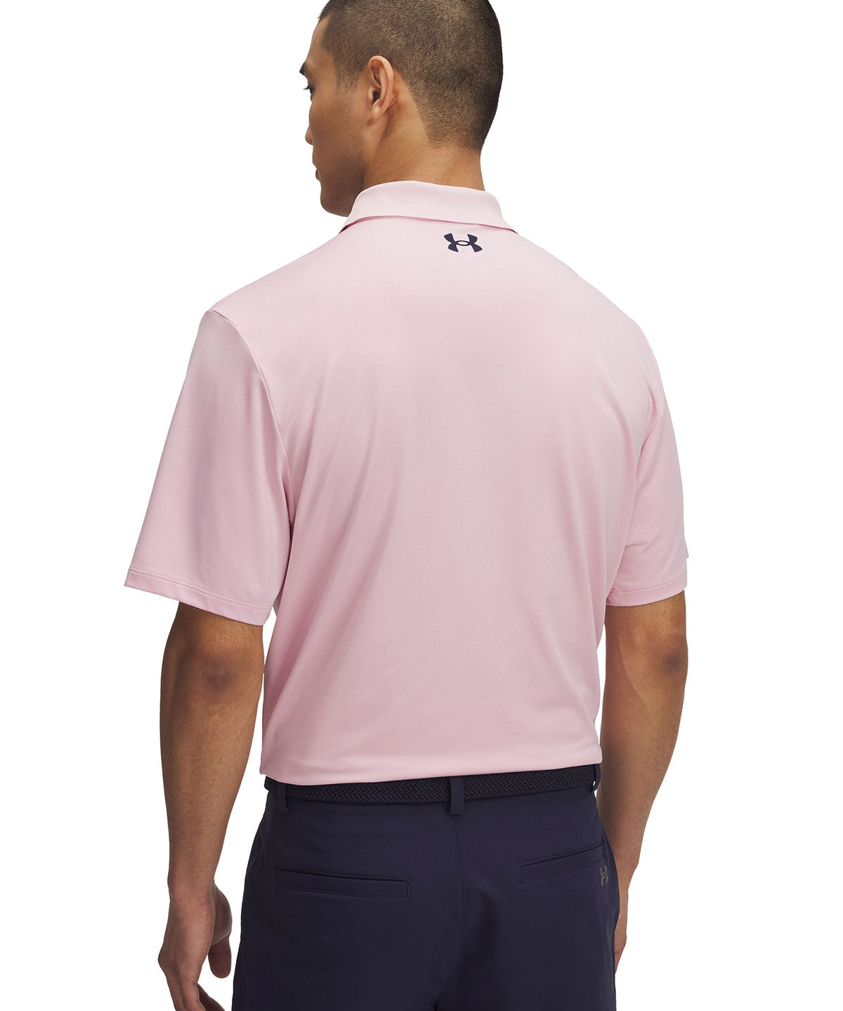 Polera manga corta Under Armour matchplay rosado para hombre