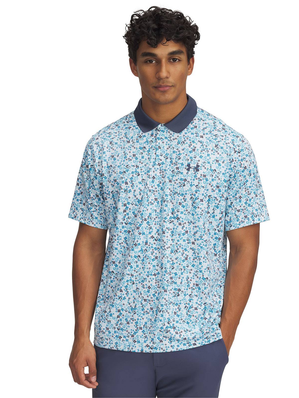 Polo manga corta Under Armour matchplay blanco para hombre