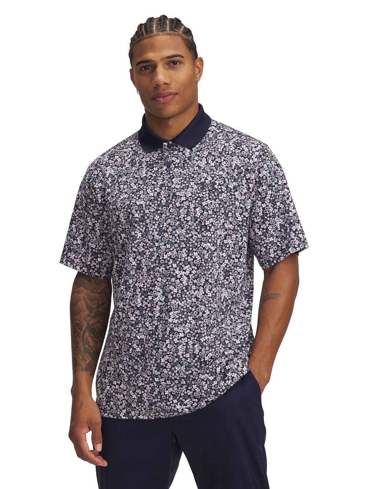 Polo manga corta Under Armour matchplay azul marino para hombre