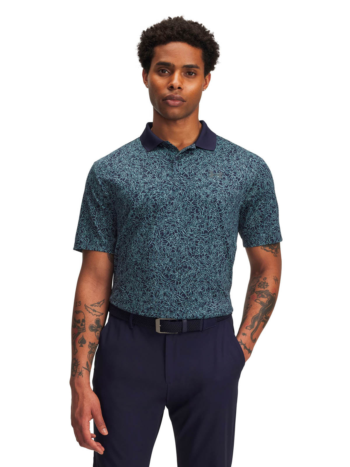 Polera Golf para hombre Matchplay Printed Azul Under Armour