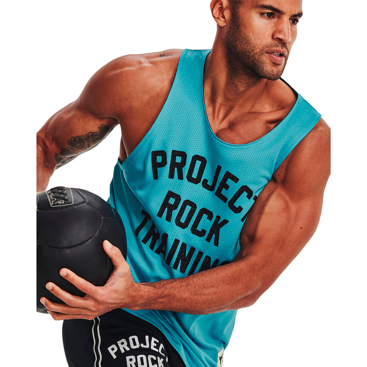 Polera sin mangas de malla reversible Project Rock para hombre