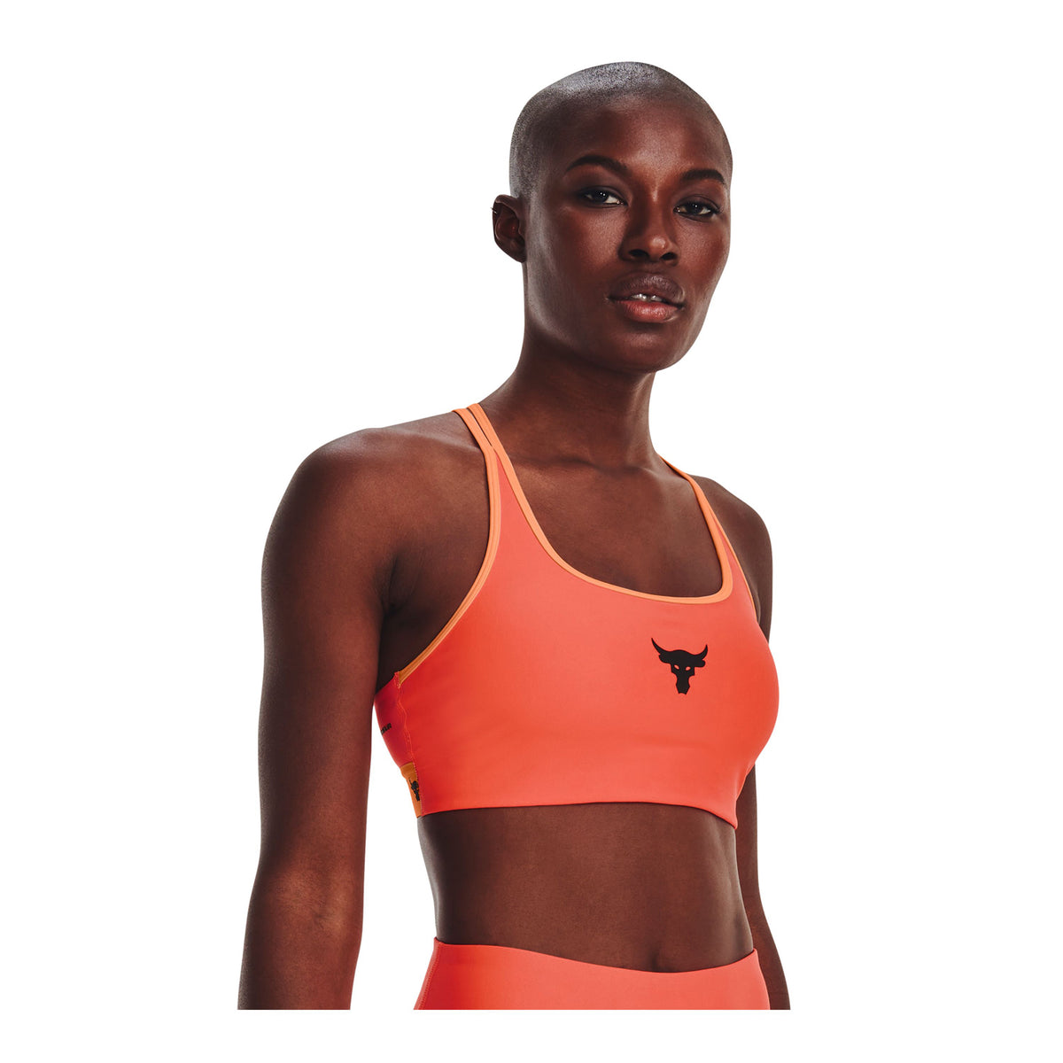 Sostén deportivo UA Project Rock Crossback Novelty para mujer