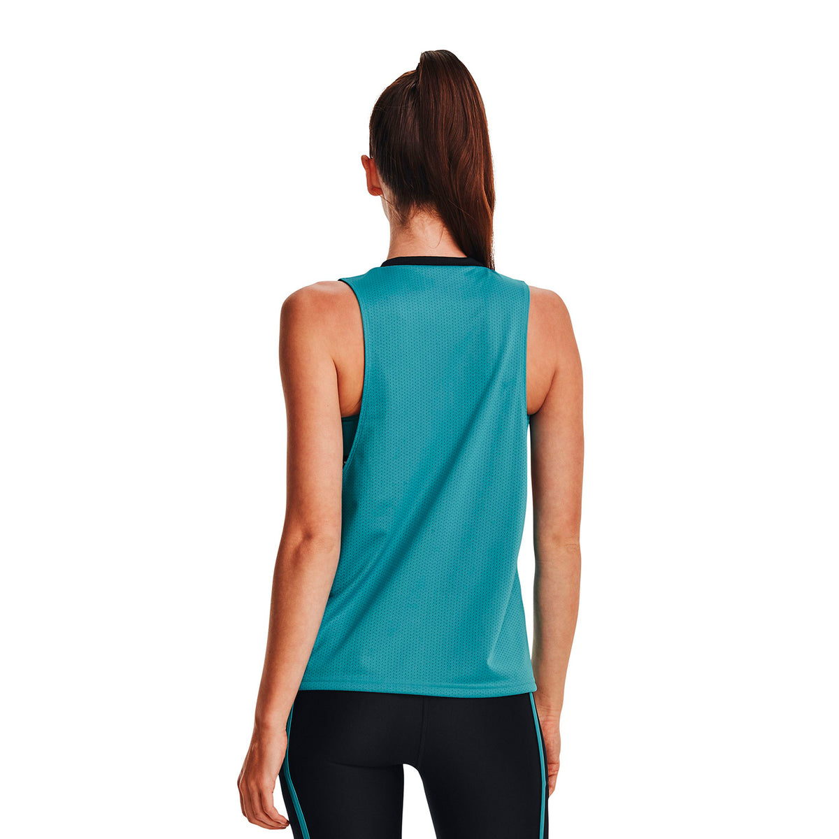 Polera sin mangas UA Project Rock Penny Mesh para mujer