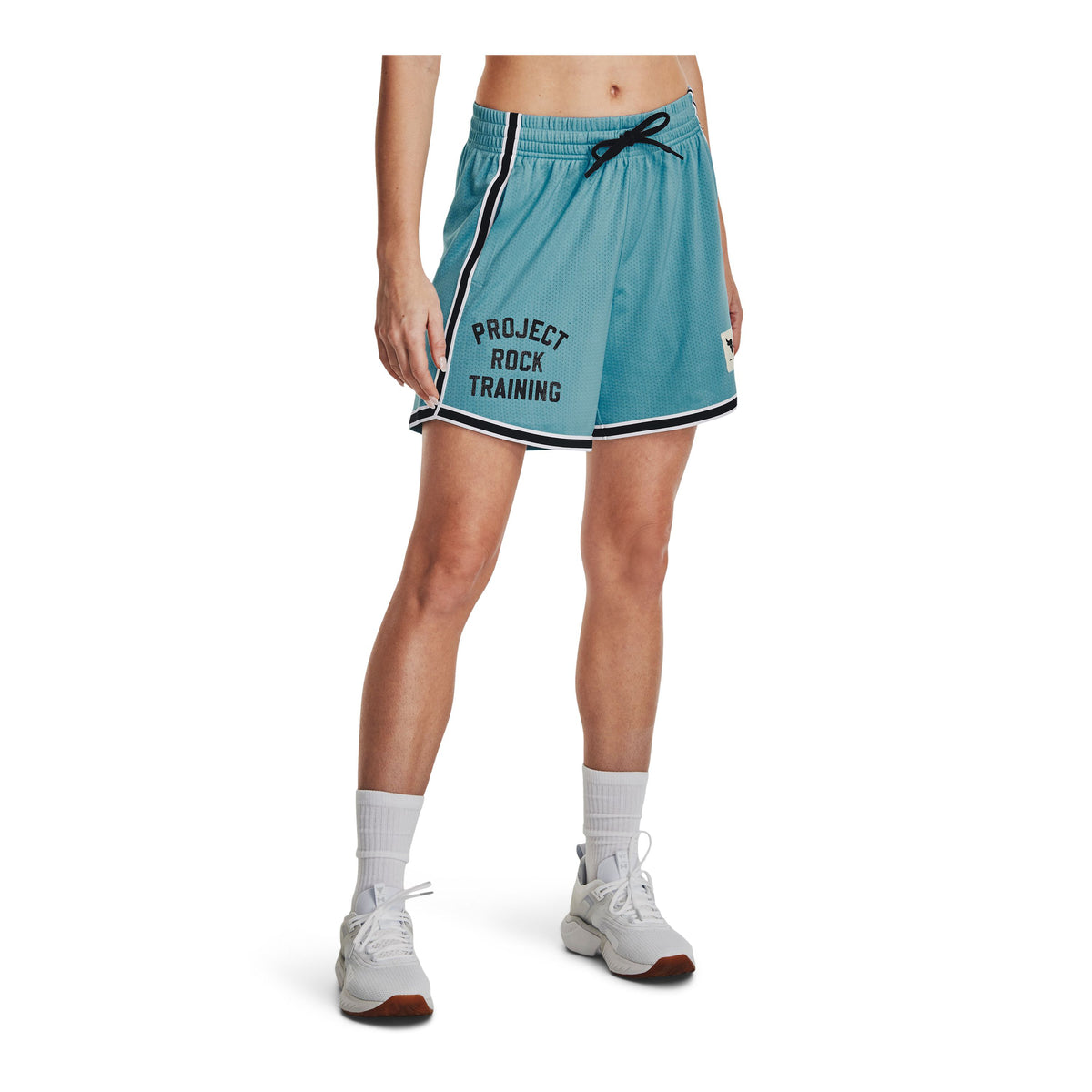 Shorts UA Project Rock Penny Mesh para mujer