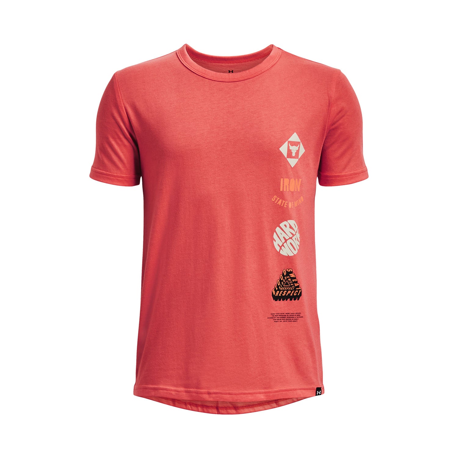 Polera manga corta Project Rock Show Your Family para niño