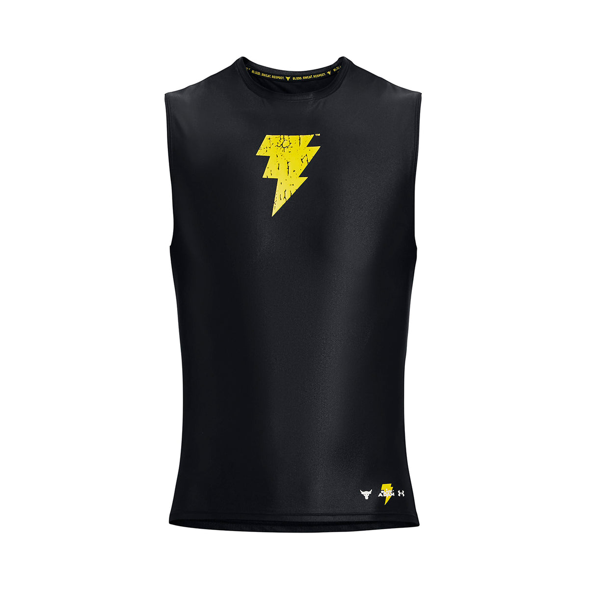 Polera de tirantes Project Rock HeatGear® Iso-Chill Black Adam para hombre