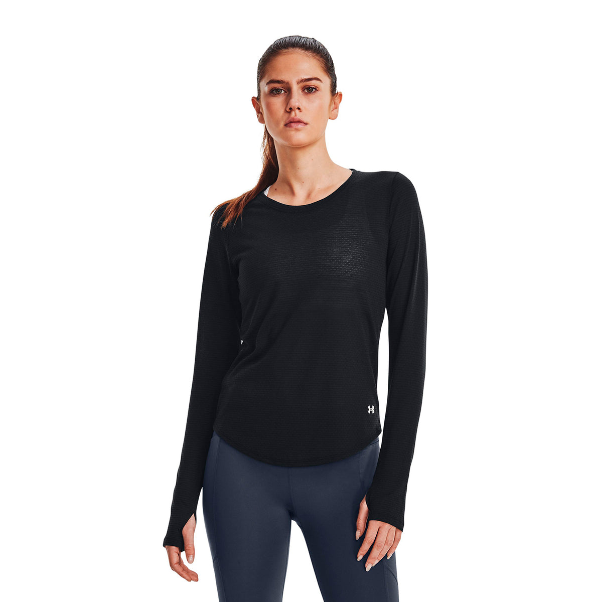 Camiseta manga larga UA Streaker para mujer