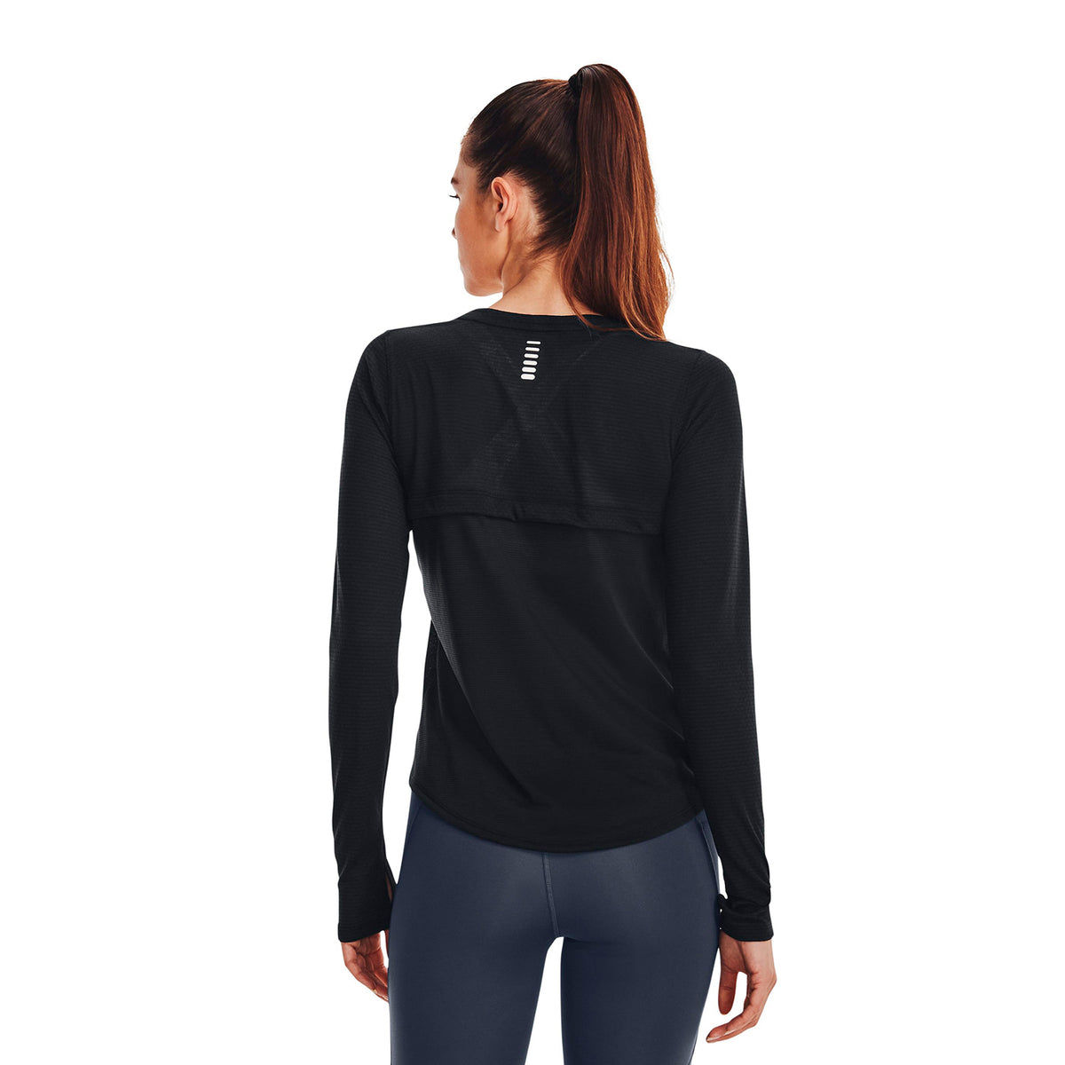 Camiseta manga larga UA Streaker para mujer