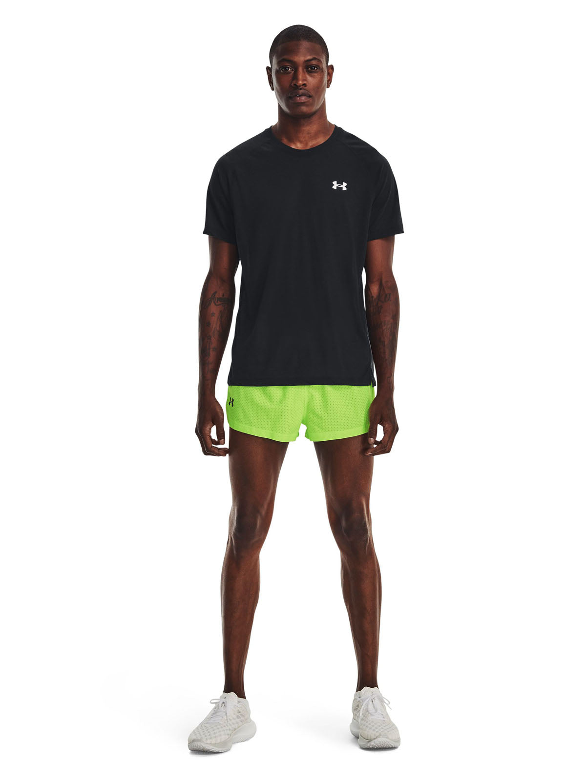 Shorts UA Launch Split Perf para hombre
