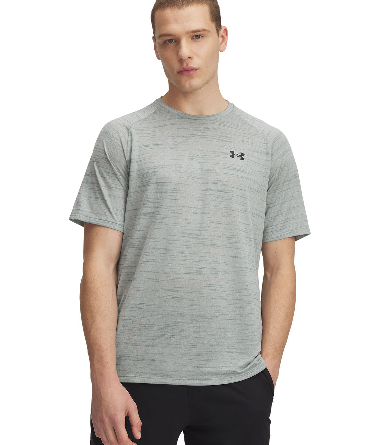 Polera manga corta Under Armour tech 2.0 tiger verde para hombre