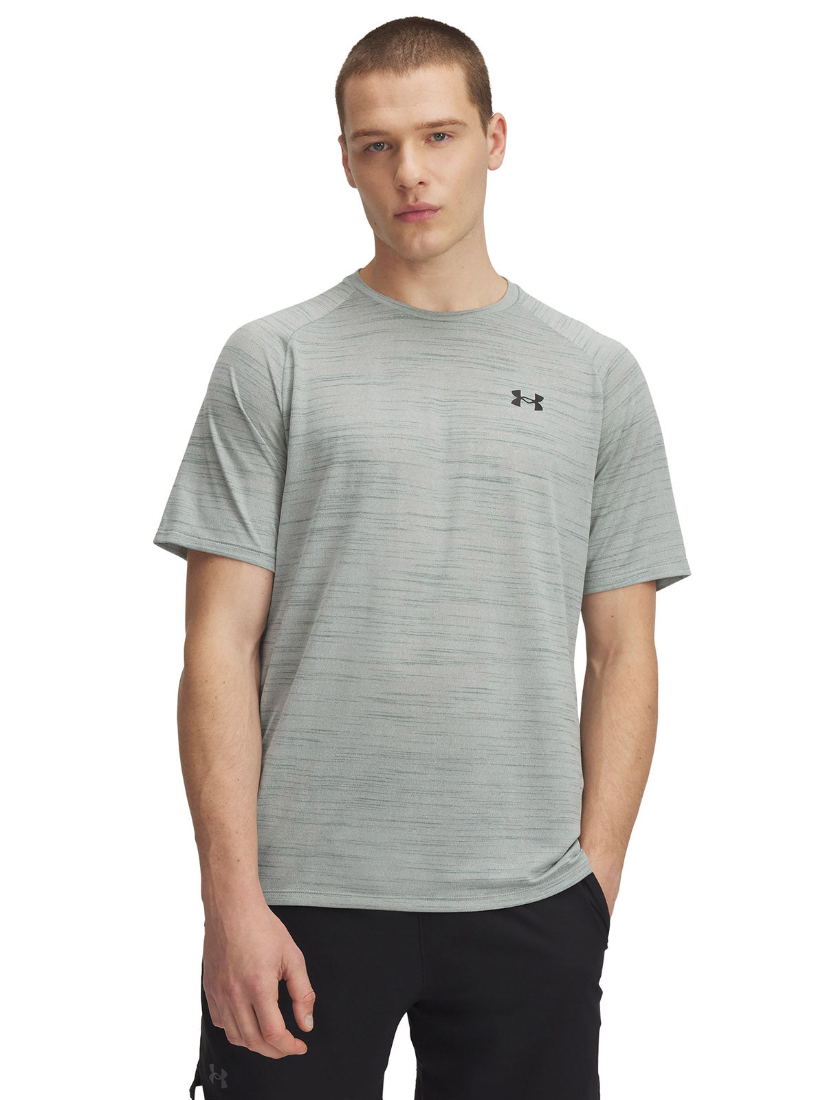 Polera manga corta Under Armour tech 2.0 tiger verde para hombre
