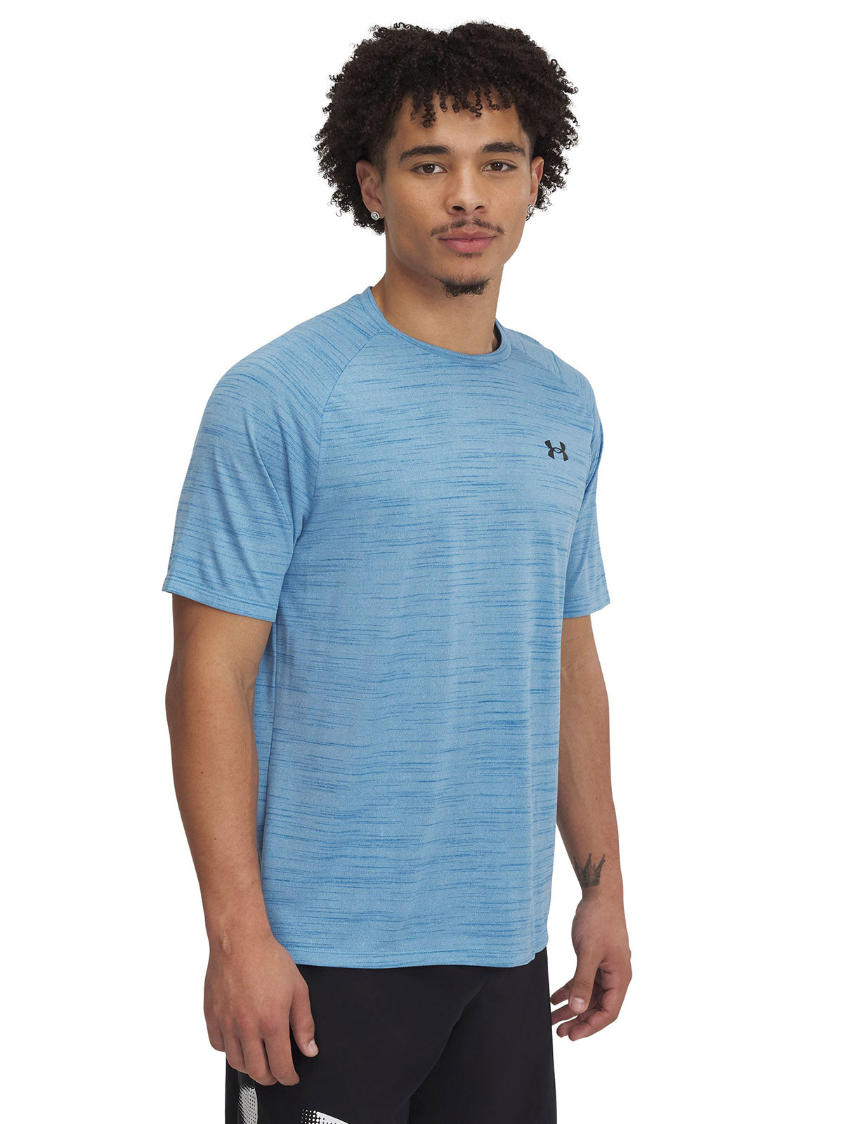 Polera manga corta Under Armour tech 2.0 tiger azul para hombre