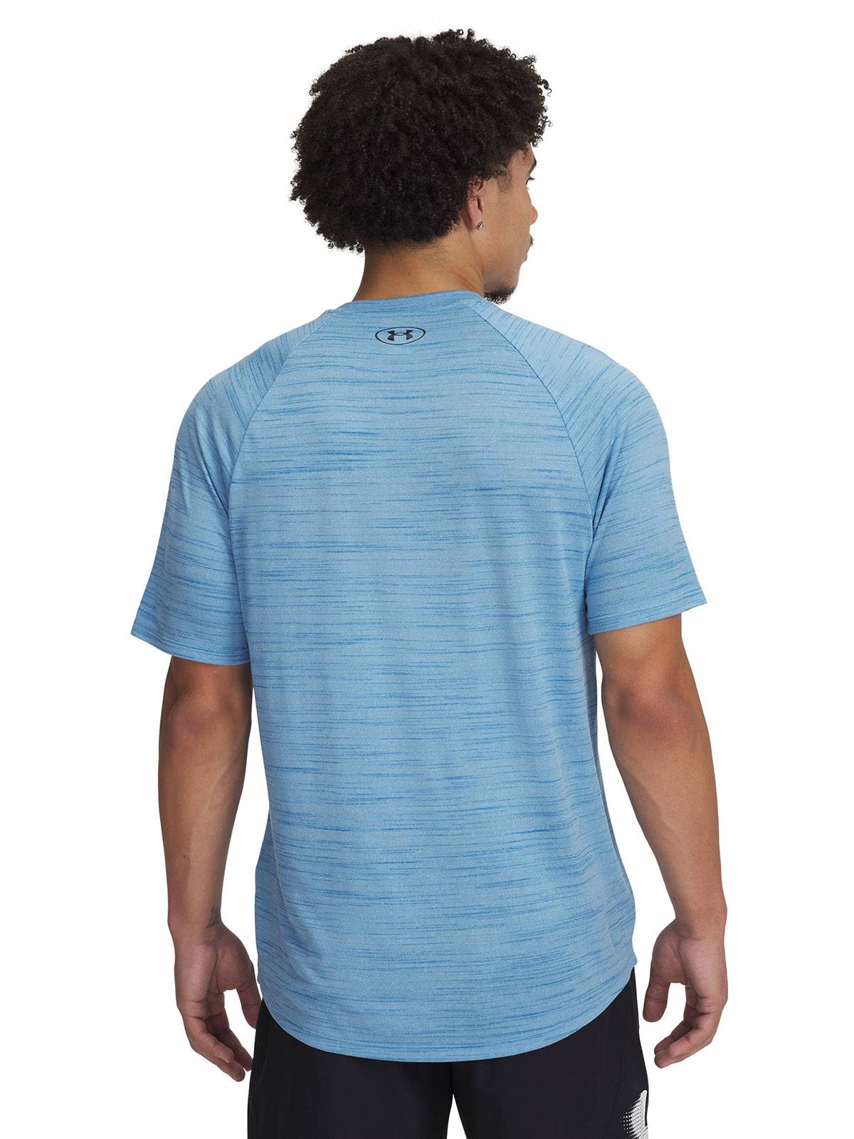 Polera manga corta Under Armour tech 2.0 tiger azul para hombre