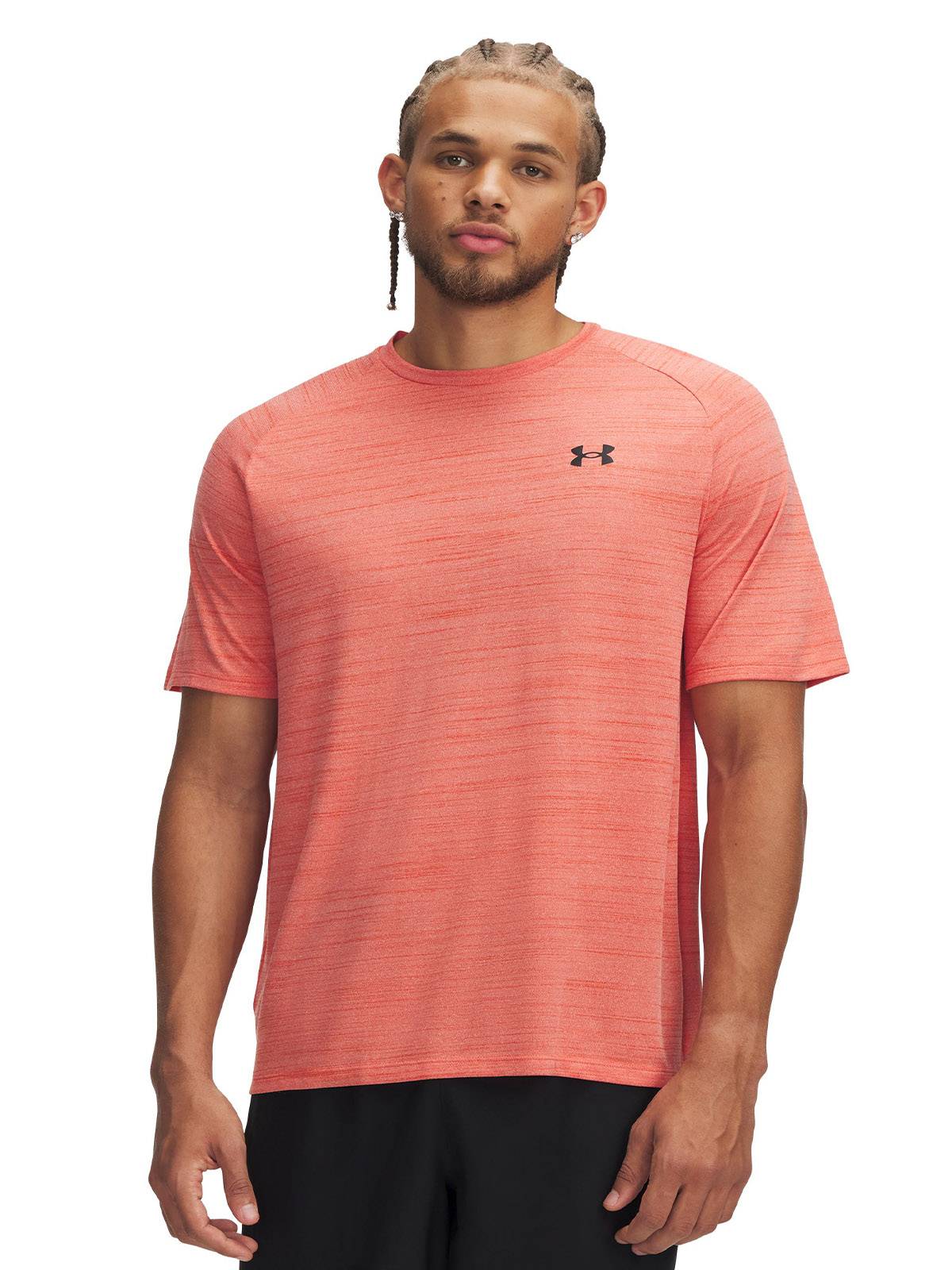 Polera manga corta Under Armour tech 2.0 tiger naranjo para hombre