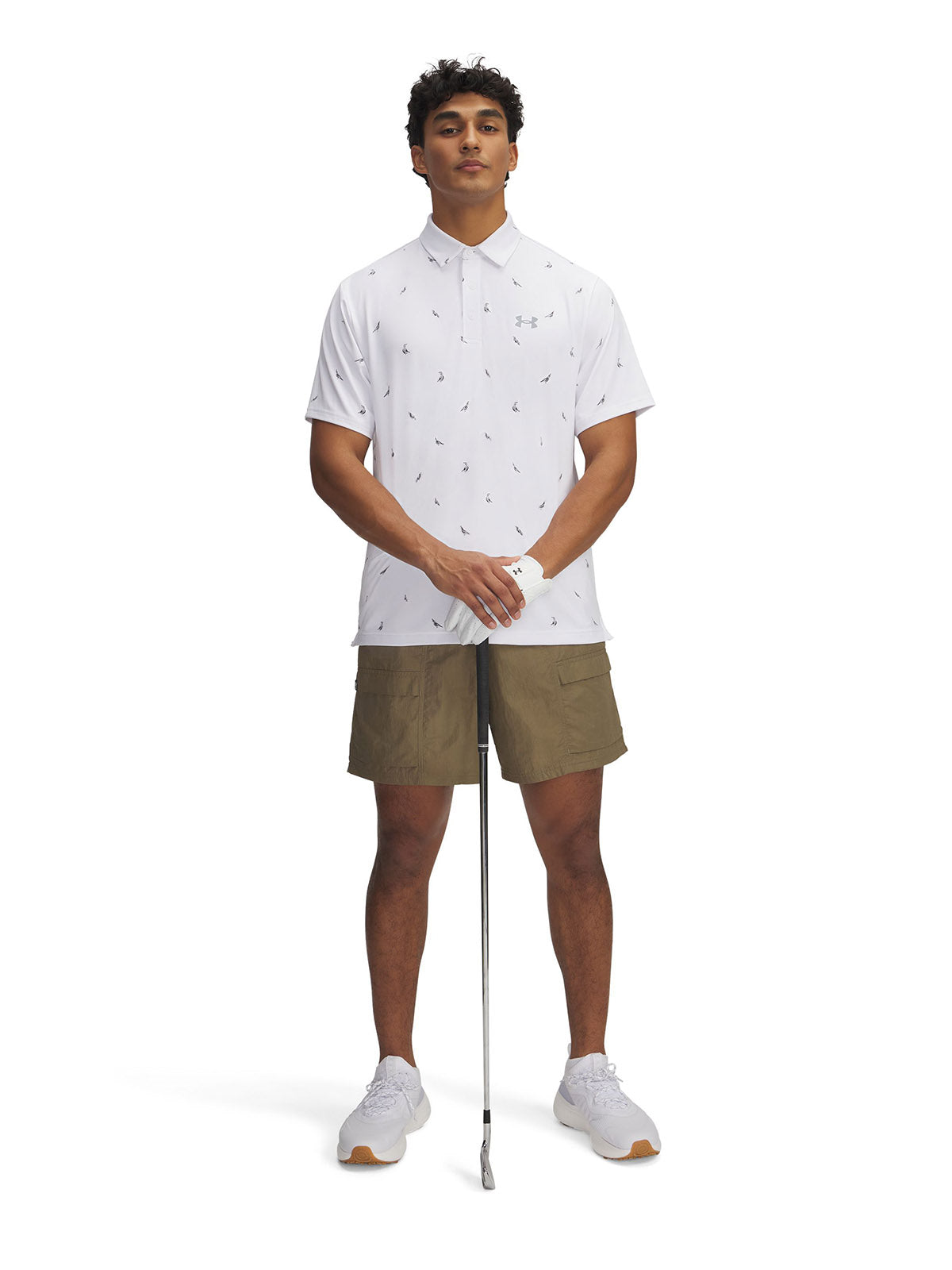 Polo manga corta Under Armour playoff 3.0 blanco para hombre