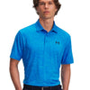 Polera manga corta Golf para hombre Playoff 3.0 Printed azul Under Armour