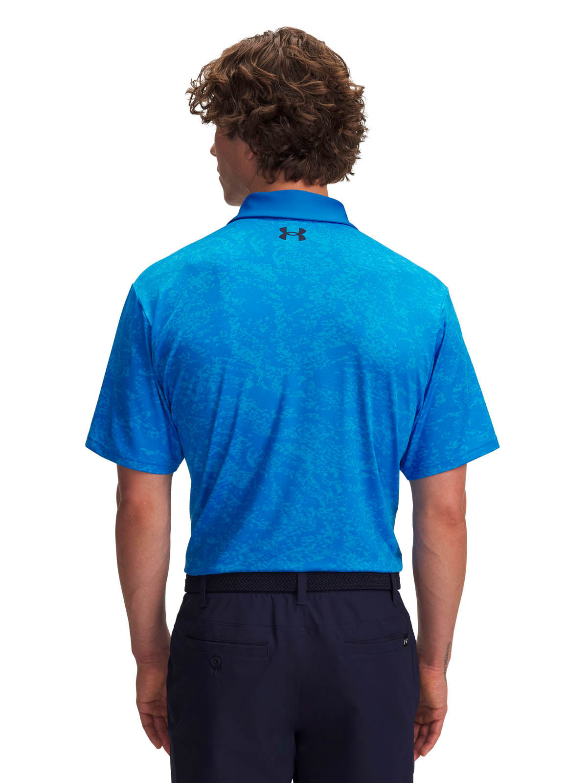 Polera manga corta Golf para hombre Playoff 3.0 Printed azul Under Armour