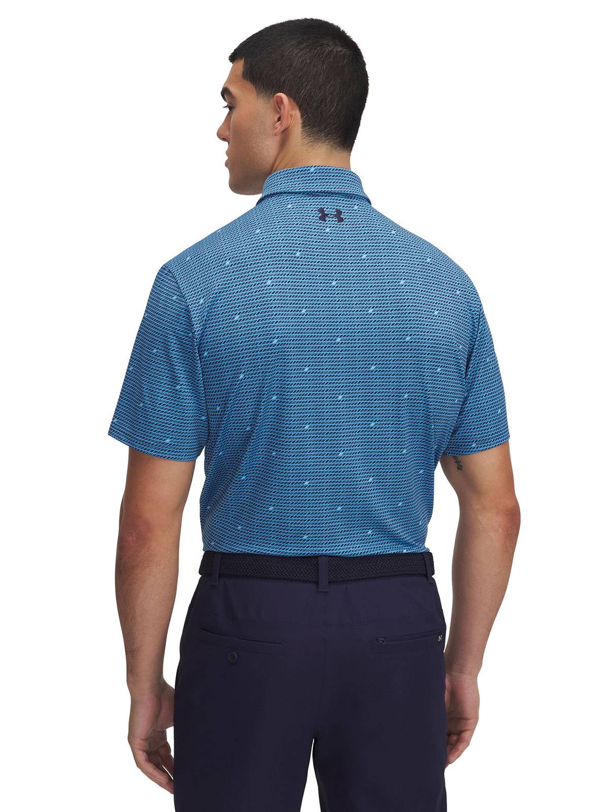 Polo manga corta Under Armour playoff 3.0 azul para hombre