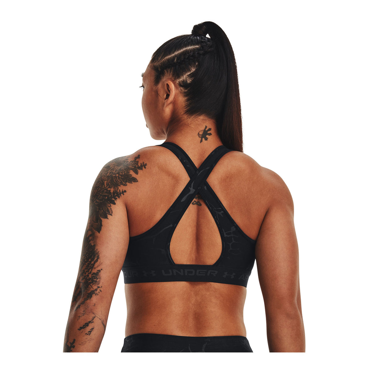 Sostén deportivo UA Crossback Mid Emboss para mujer