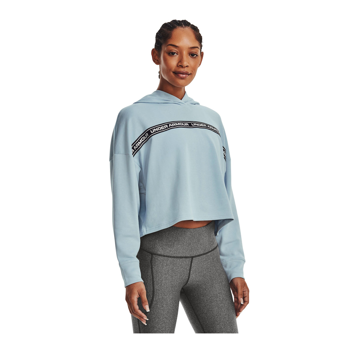 Polerón UA Rival Terry Crop para mujer