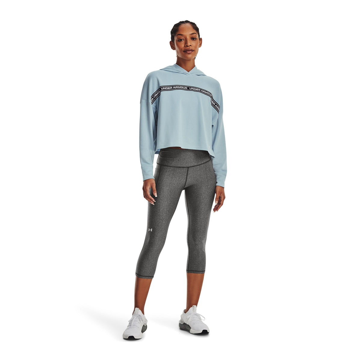 Polerón UA Rival Terry Crop para mujer