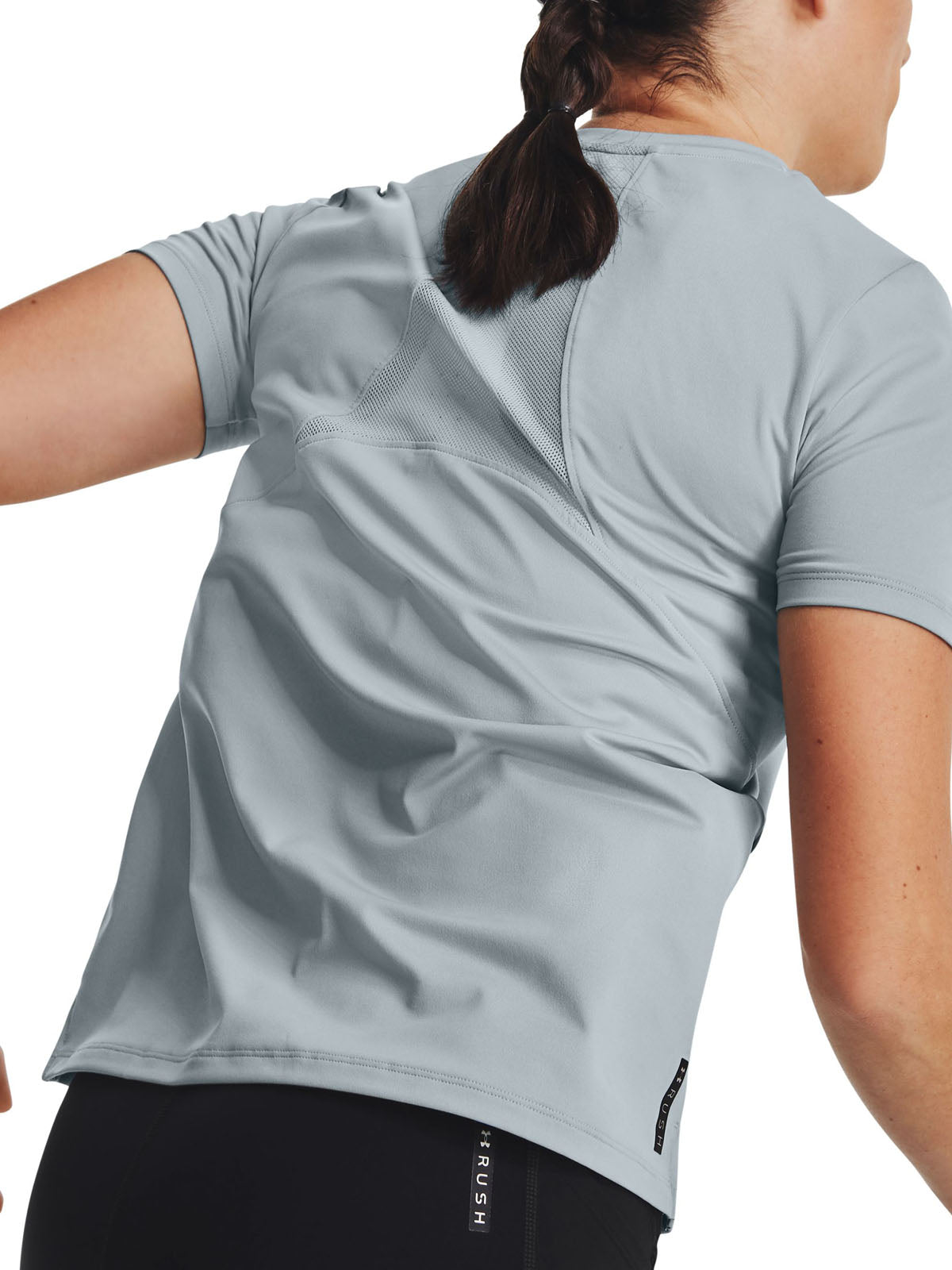 Polera Manga corta UA RUSH Vent para mujer
