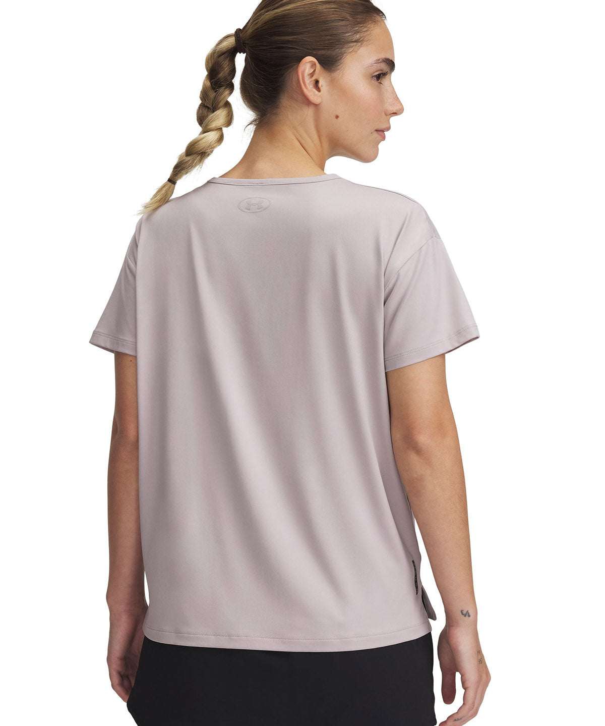 Polera manga corta Under Armour vanish energy gris para mujer
