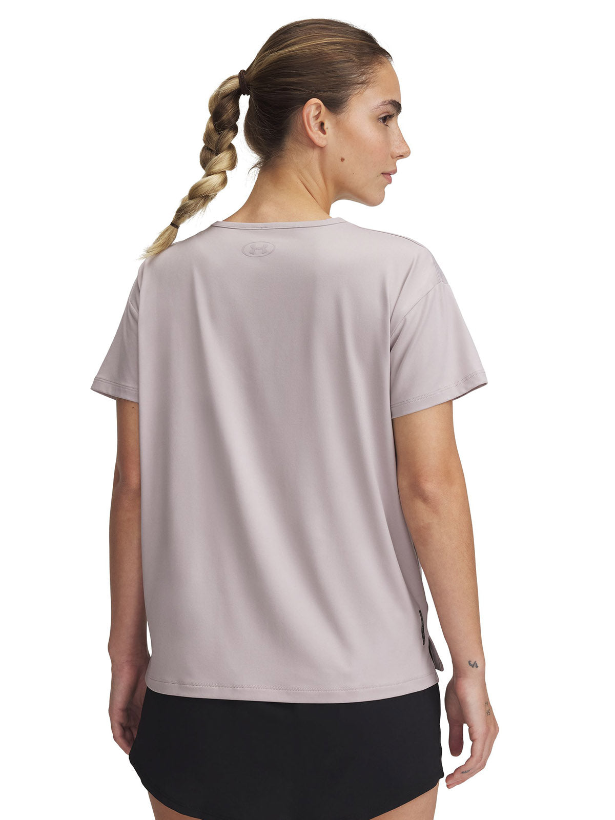 Polera manga corta Under Armour vanish energy gris para mujer