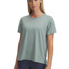 Polera manga corta Under Armour vanish energy verde para mujer