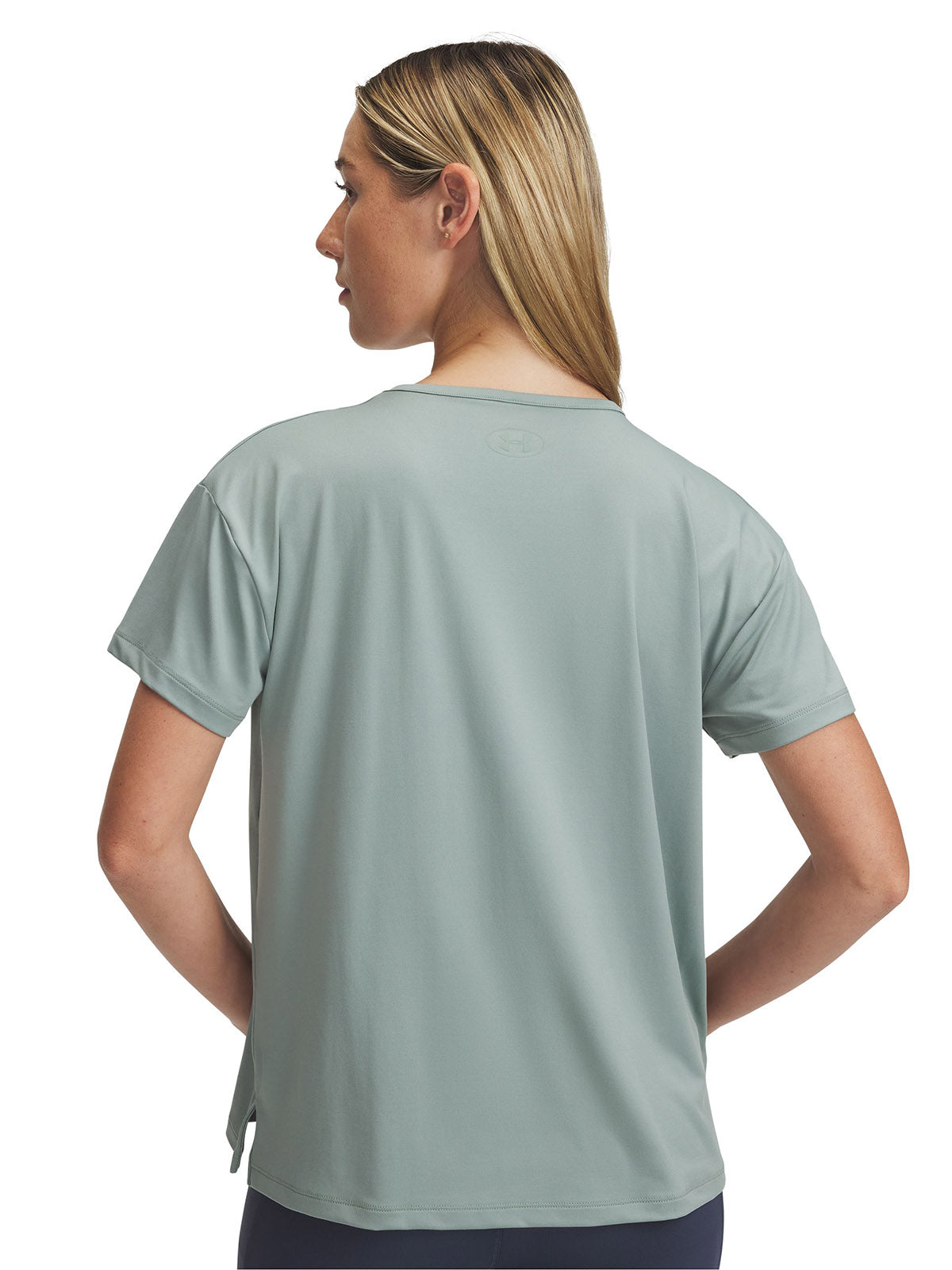 Polera manga corta Under Armour vanish energy verde para mujer