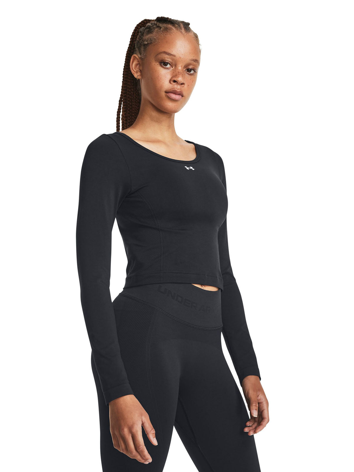Polera manga larga sin Seamless UA Train para mujer