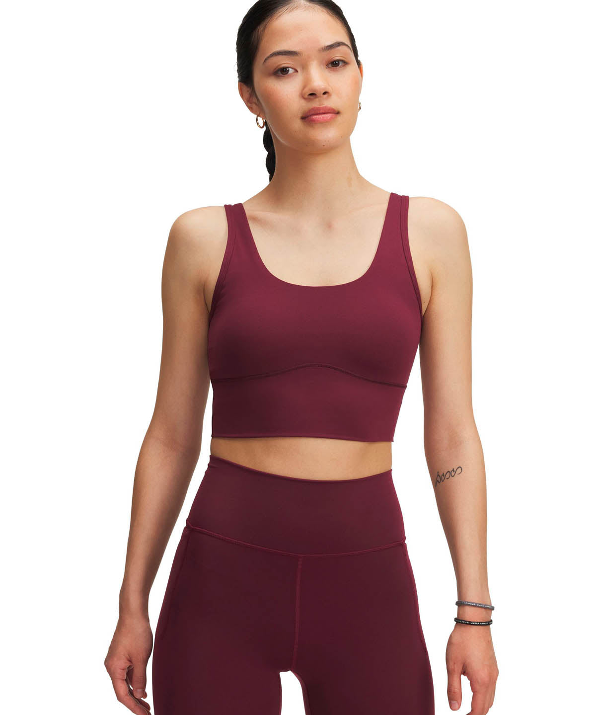 Peto de entrenamiento para Mujer Meridian Fitted Crop Rojo Under Armour