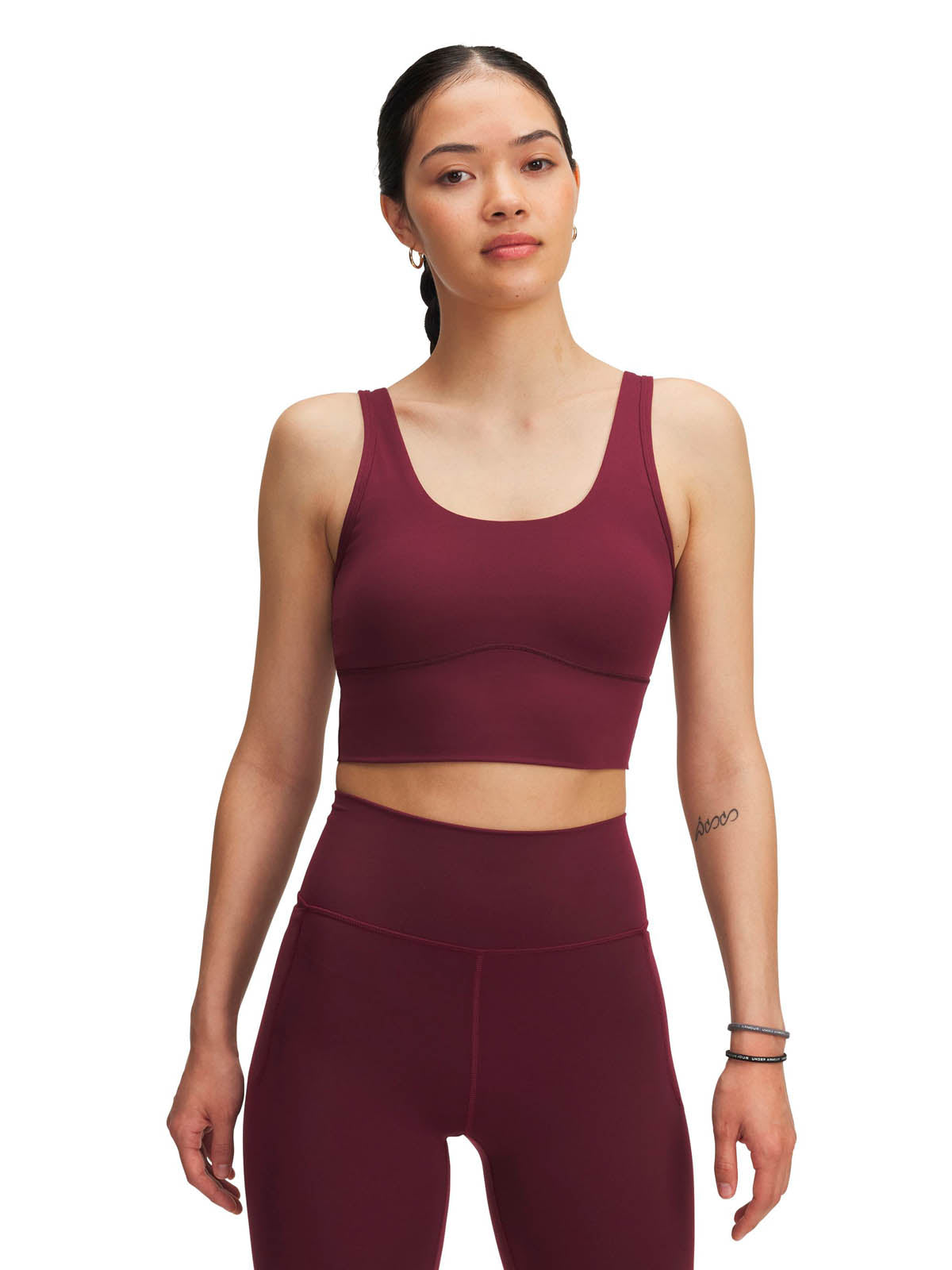 Peto de entrenamiento para Mujer Meridian Fitted Crop Rojo Under Armour