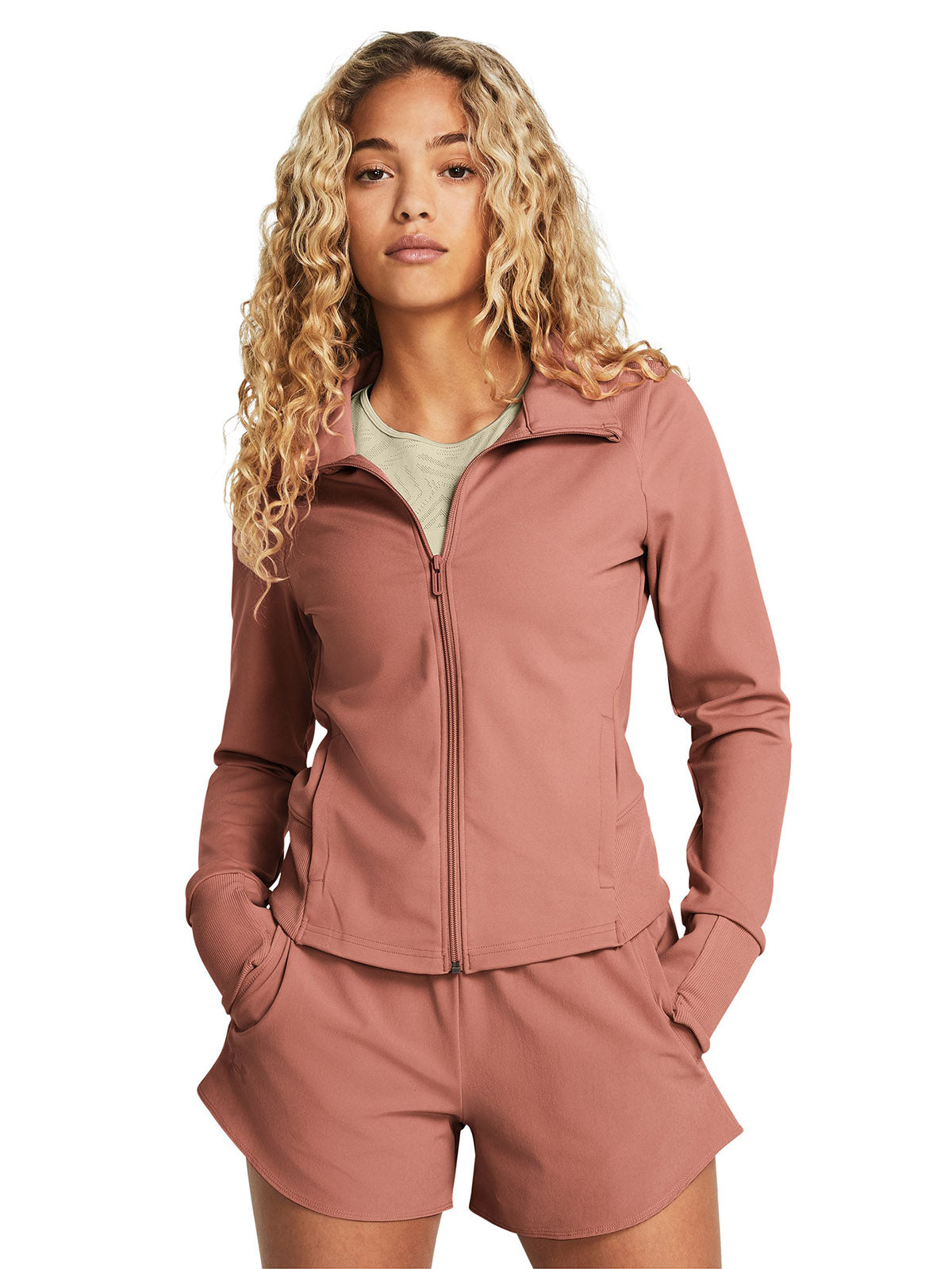 Chaqueta UA Meridian rosado para mujer