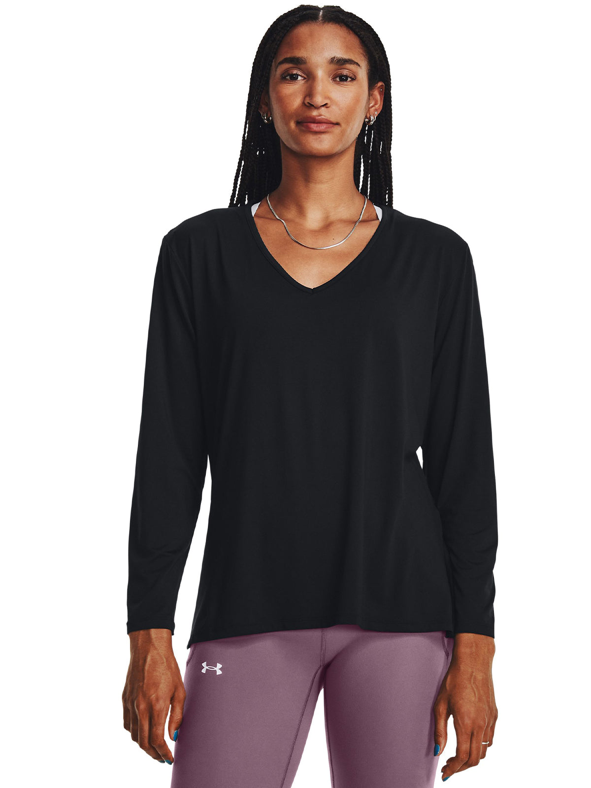 Polera manga larga UA Meridian Longline para mujer