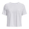 Polera manga corta Under Armour motion blanco para mujer