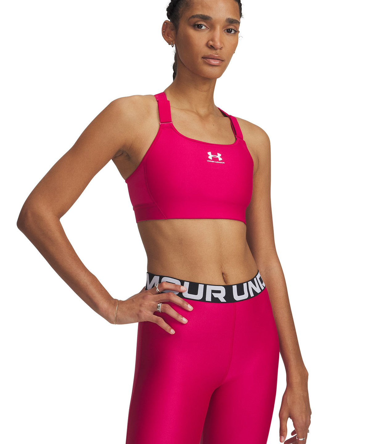 Sostén deportivo Heatgear armour high morado para mujer Under Armour