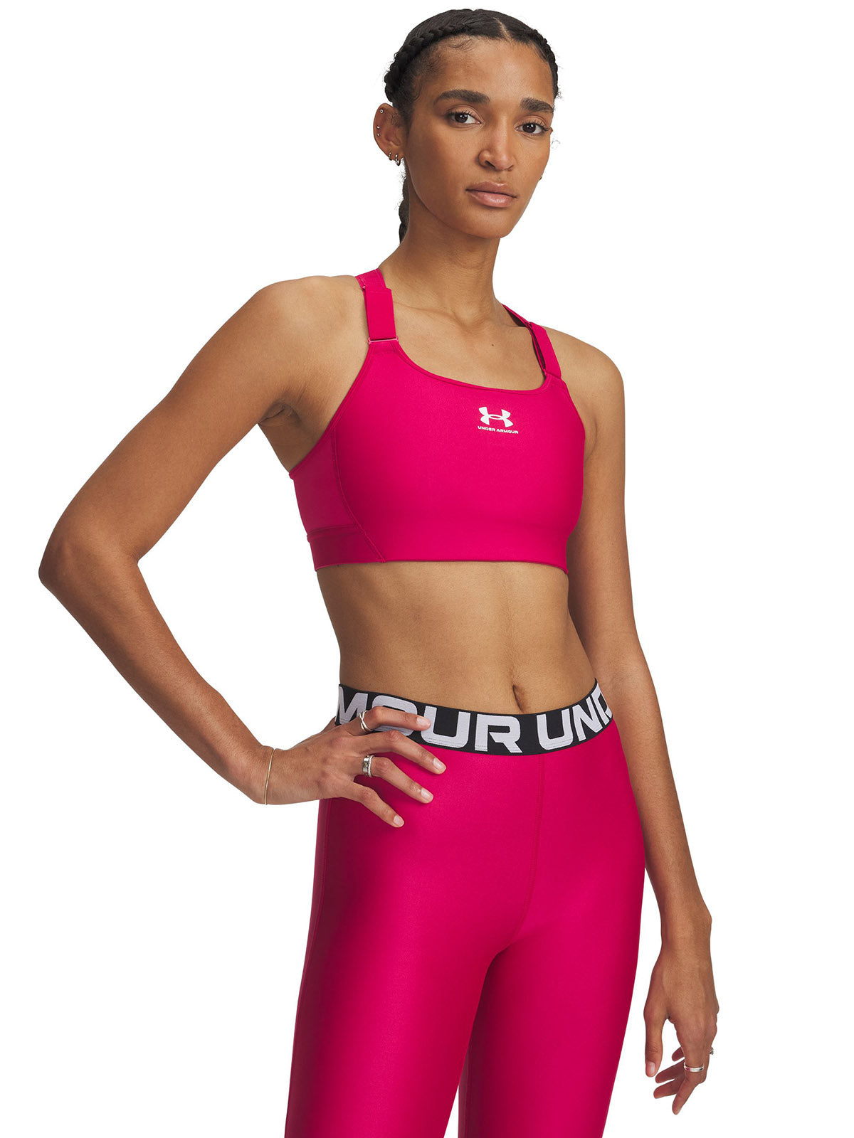 Sostén deportivo Heatgear armour high morado para mujer Under Armour