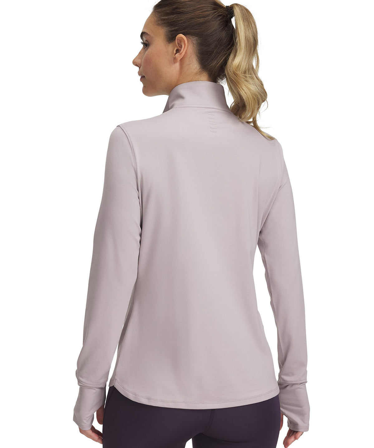 Polerón Under Armour qualifier run ½ cierre gris para mujer