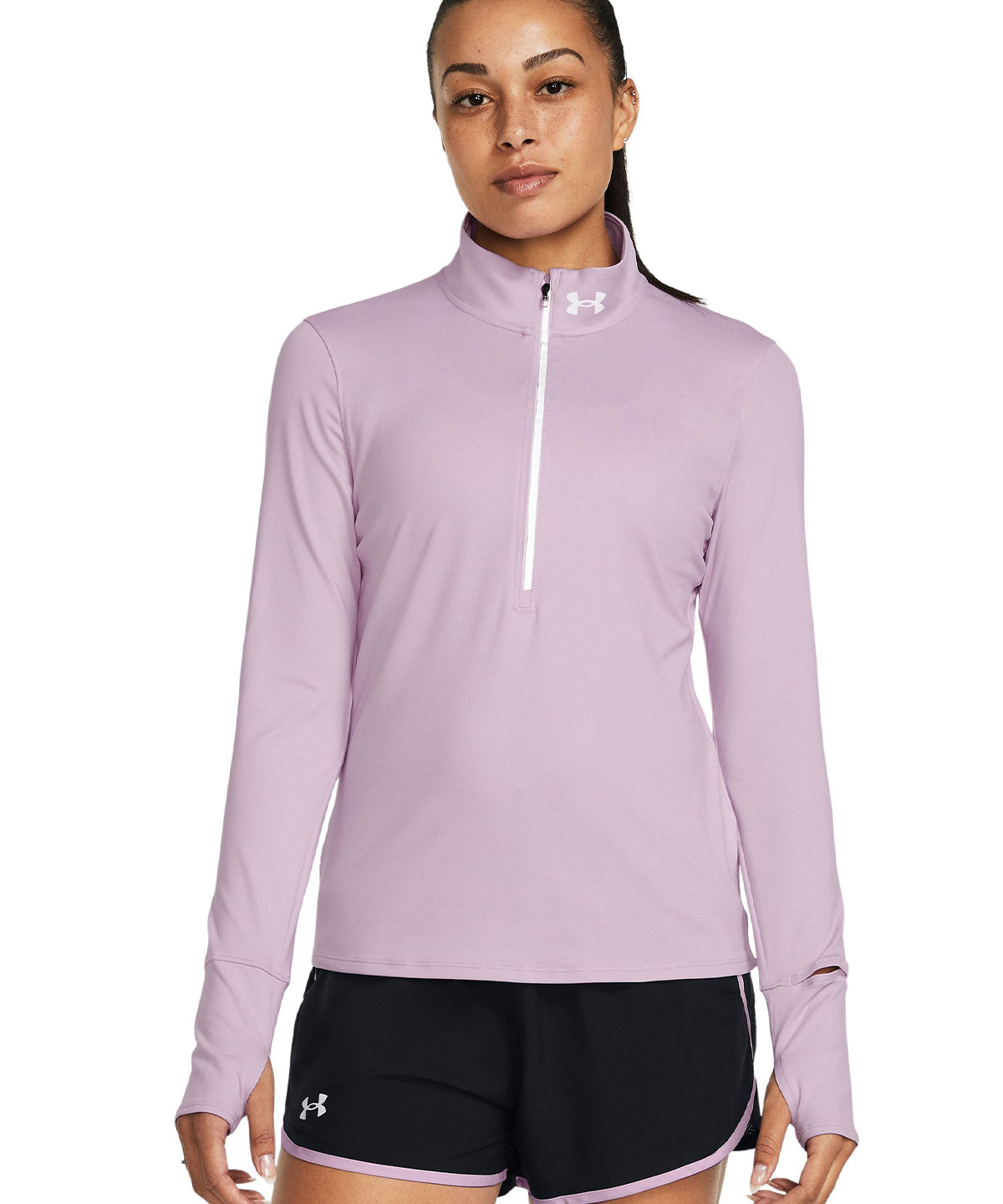 Polerón UA half zip para mujer