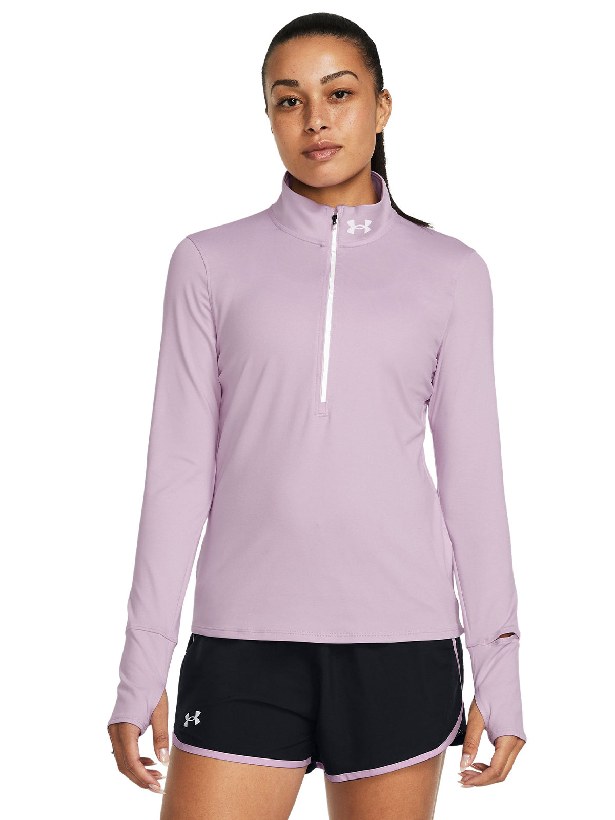 Polerón UA half zip para mujer