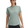 Polera manga corta Under Armour challenger pro verde para mujer