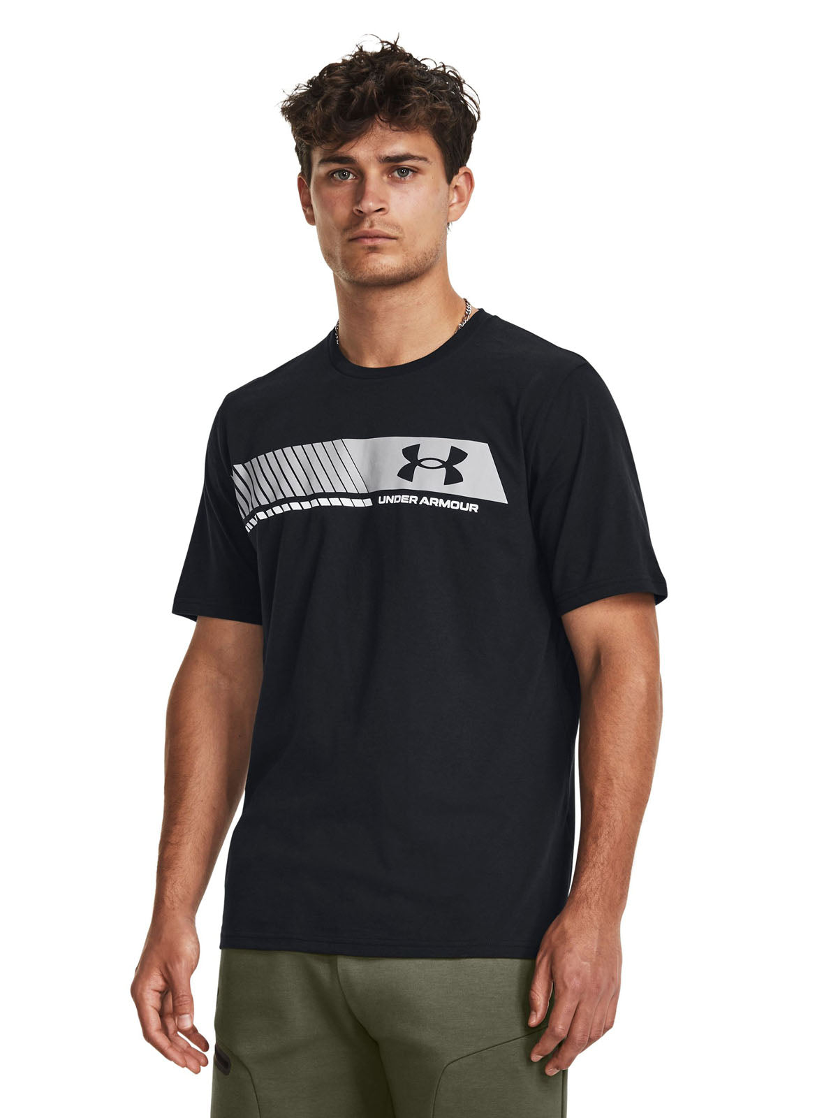 Polera manga corta UA Stripe para hombre