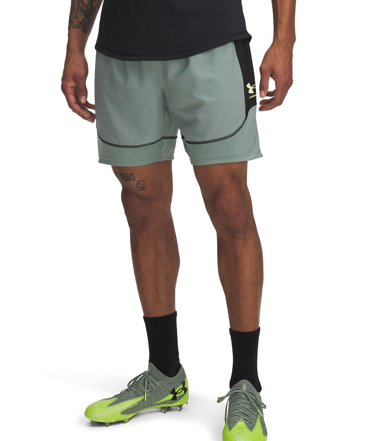 Shorts Under Armour challenger pro verde para hombre